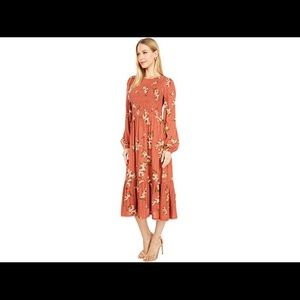 Lost + Wander Champagne At The Palace Midi Dress M